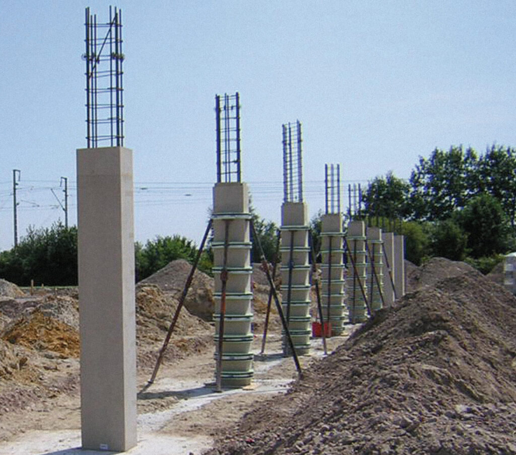 Freihstehende Stütze quadratische Stütze rechteckige Stütze Säule Zeit sparen Säule Kosten sparen gedämmte Stütze Stütze Zeit sparen Stütze Kosten sparen gedämmte Säule